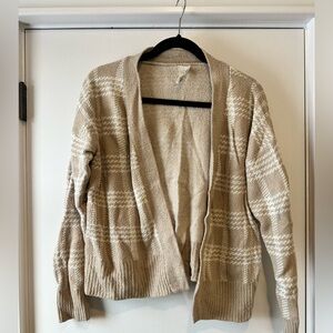 Joie brand plaid open cardigan